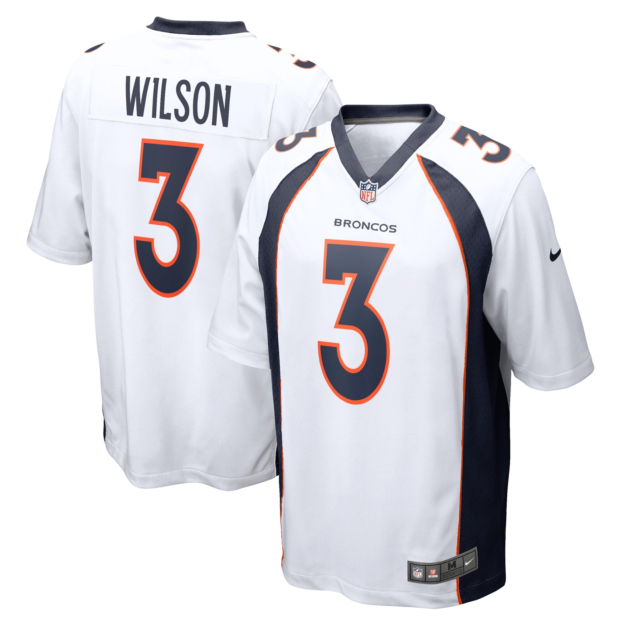 Russell Wilson Denver Broncos Nike Alternate Game Jersey - Navy/Orange/White - Image 6