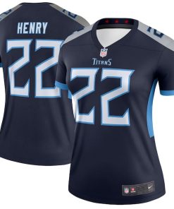 Alternative view of Derrick Henry Tennessee Titans Nike Women's New Legend Jersey - Navy/Light Blue