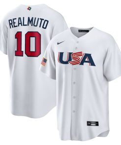 J.T. Realmuto USA Baseball Nike 2023 World Baseball Classic Replica Player Jersey - White