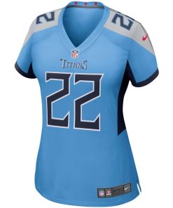 Alternative view of Derrick Henry Tennessee Titans Nike Women's Game Jersey - Light Blue