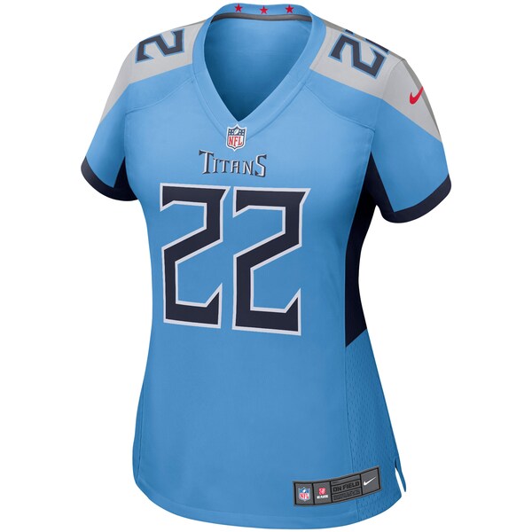 Derrick Henry Tennessee Titans Nike Women's Game Jersey - Light Blue - Image 2