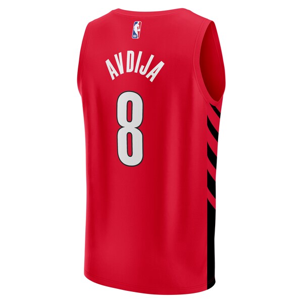 Deni Avdija Portland Trail Blazers Fast Break Player Jersey - Statement Edition - Red - Image 4