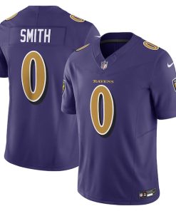 Alternative view of Roquan Smith Baltimore Ravens Nike Alternate 2 Vapor F.U.S.E. Limited Jersey - Purple/Black