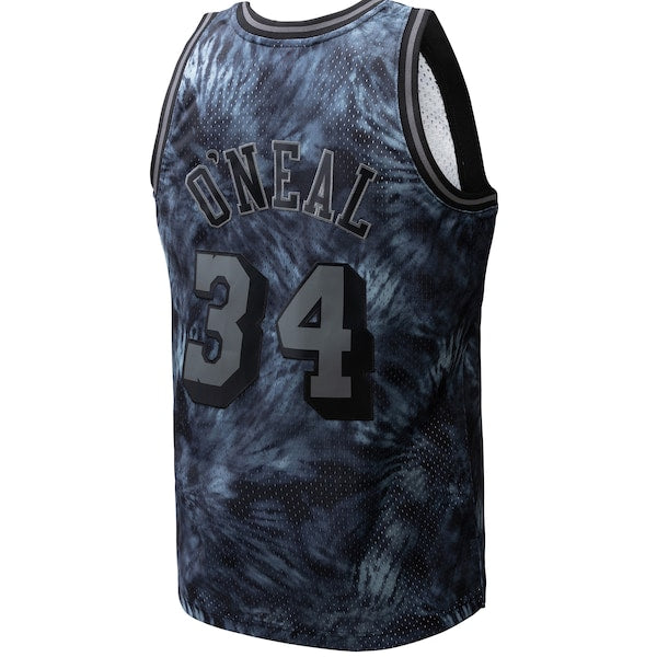 Shaquille O'Neal Los Angeles Lakers Hardwood Classics 1996/97 Tie-Dye Swingman Jersey - Black - Image 3