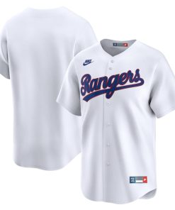 Texas Rangers Nike Cooperstown Collection Limited Jersey - White