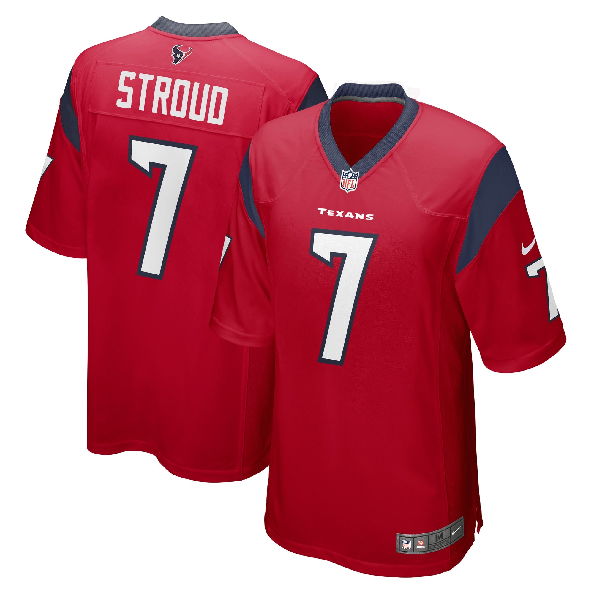 C.J. Stroud Houston Texans Nike 2023 NFL Draft First Round Pick Game Jersey - Navy/Red/White - Image 5