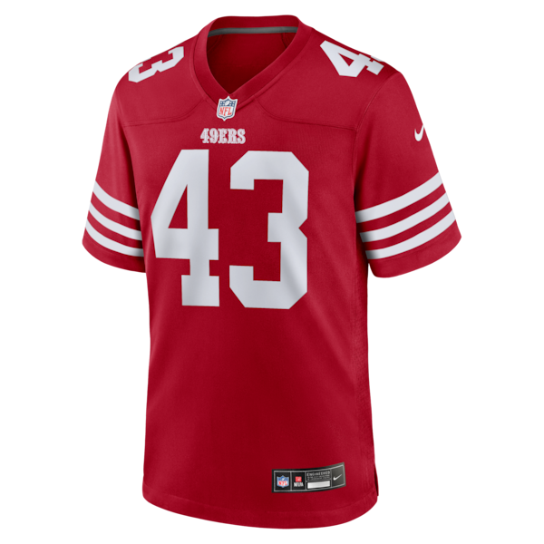 Eric Kendricks San Francisco 49ers Nike Team Game Jersey - Scarlet - Image 2