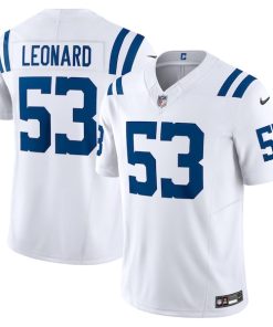 Alternative view of Shaquille Leonard Indianapolis Colts Nike Vapor F.U.S.E. Limited Jersey - White/Blue/Royal