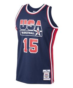 Alternative view of Magic Johnson USA Basketball 1992 Dream Team Authentic Jersey - Navy