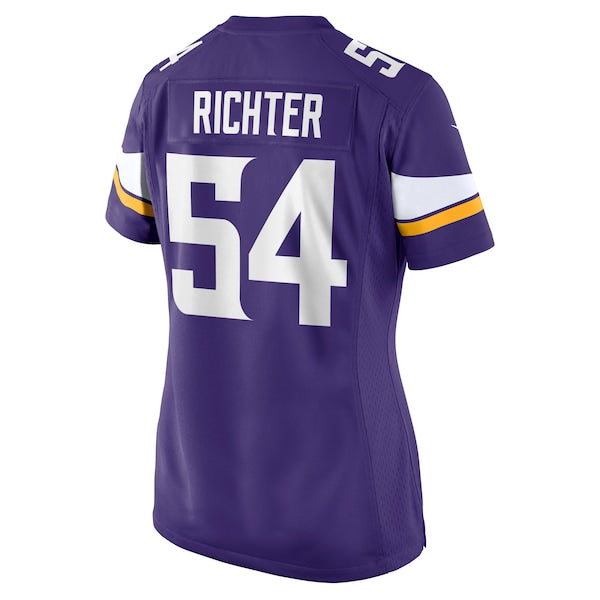Bo Richter Minnesota Vikings Nike Women's Team Game Jersey - Purple - Image 3