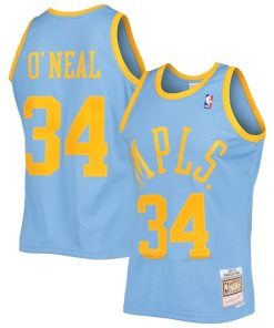 Shaquille O'Neal Los Angeles Lakers 2001/02 Hardwood Classics Swingman Jersey - Powder Blue
