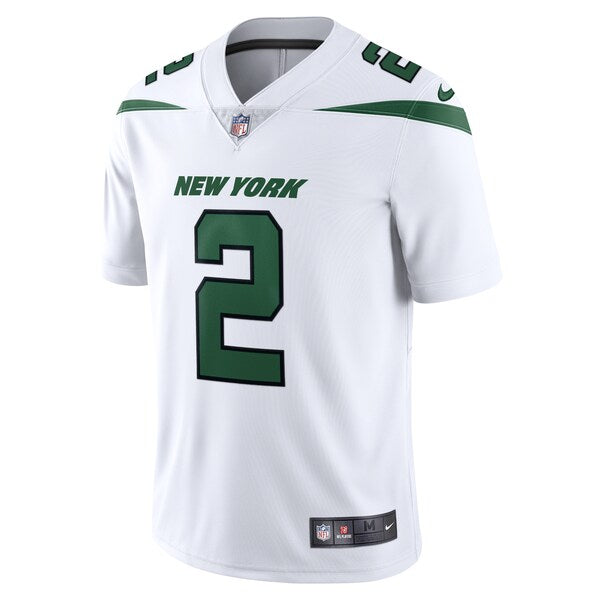 Zach Wilson New York Jets Nike Vapor Limited Jersey - Spotlight White/Black/Green - Image 3