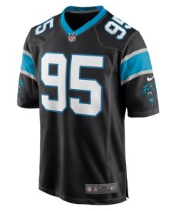 Alternative view of Derrick Brown Carolina Panthers Nike Player Game Jersey - Black