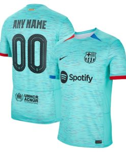 Barcelona Nike 2023/24 Third Custom Replica Jersey - Aqua