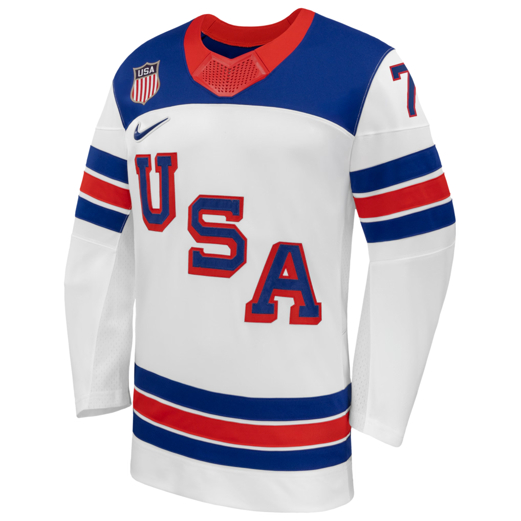 Brady Tkachuk USA Hockey Nike 2026 Away Replica Jersey - White - Image 2