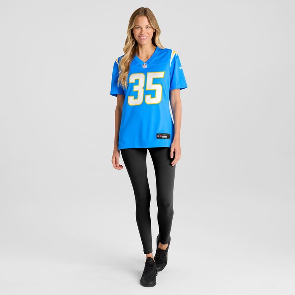 Dicaprio Bootle Los Angeles Chargers Nike Women's Team Game Jersey - Powder Blue - Image 5