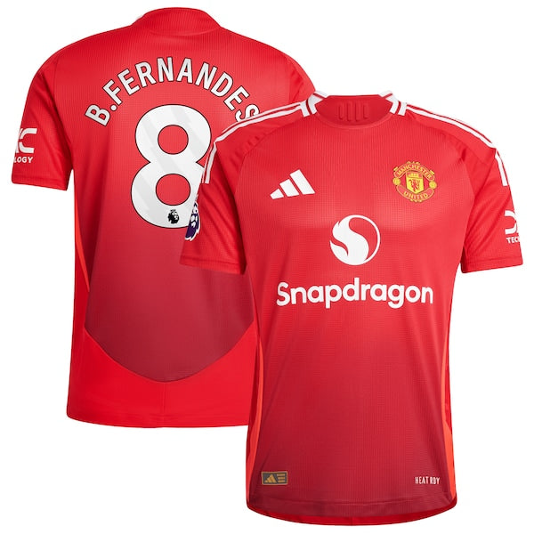 Bruno Fernandes Manchester United 2024/25 Home Authentic Player Jersey - Red - Image 2