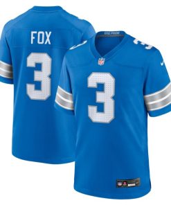 Jack Fox Detroit Lions Nike Team Game Jersey -  Blue
