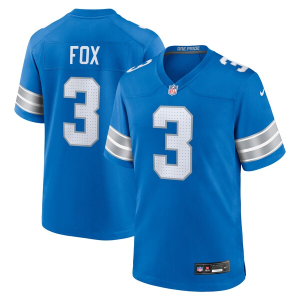 Jack Fox Detroit Lions Nike Team Game Jersey - Blue