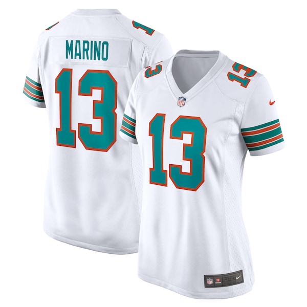 Dan Marino Miami Dolphins Nike Women's Retired Player Jersey - White/Aqua - Image 2