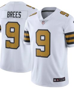 Men's New Orleans Saints Drew Brees Nike Team Color Game Jersey - White