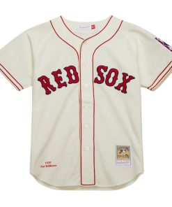 Alternative view of Ted Williams Boston Red Sox Cooperstown Collection 1939 Authentic Jersey - Cream