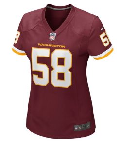 Alternative view of Shaka Toney Washington Football Team Nike Women's Game Jersey - Burgundy