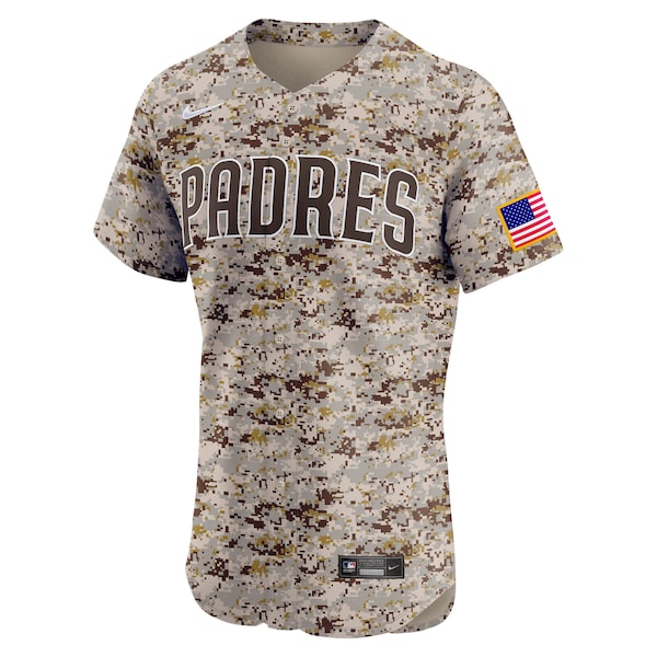 San Diego Padres Nike Alternate 2 Elite Jersey - Camo/Brown/White - Image 3