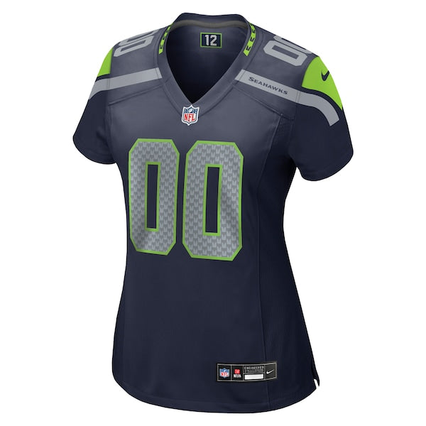 Seattle Seahawks Nike Women's Custom Game Jersey - College Navy - Image 2