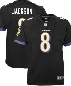 Lamar Jackson Baltimore Ravens Nike Youth Game Jersey - Black