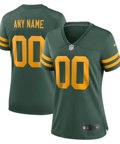 Green Bay Packers Nike Women's Alternate Custom Jersey - Green