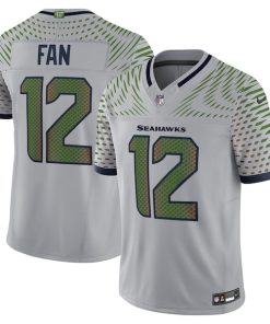 12s Seattle Seahawks Nike 2025 Rivalries Collection Limited Jersey - Wolf Gray