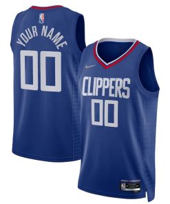 LA Clippers Nike 2021/22 Diamond Swingman Custom Jersey - Icon Edition - Royal