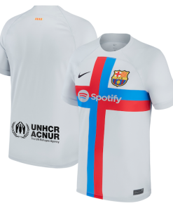 Barcelona Nike 2022/23 Third Breathe Stadium Replica Blank Jersey - Gray