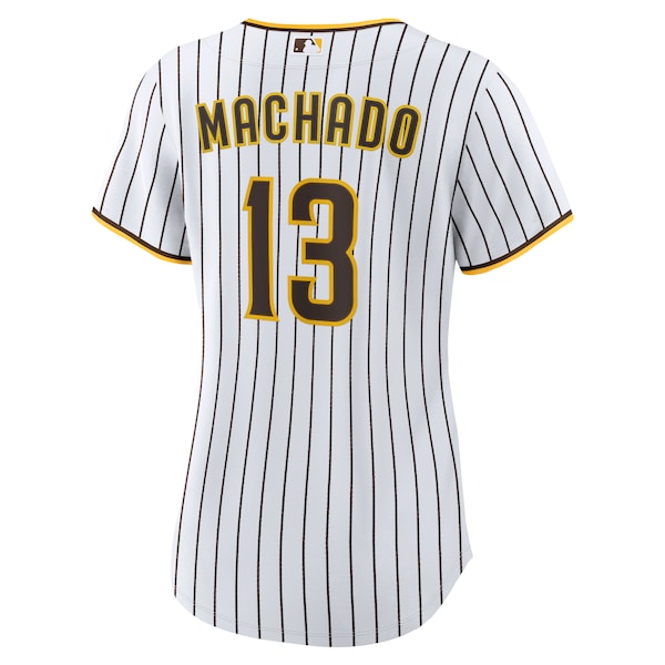 Manny Machado San Diego Padres Nike Women's Home Replica Player Jersey - White/Brown - Image 3
