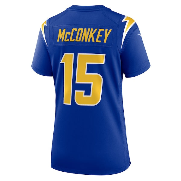 Ladd McConkey Los Angeles Chargers Nike Women's Alternate Game Jersey - Royal/Navy/White - Image 4