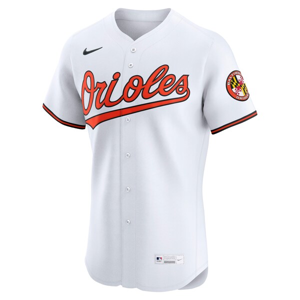 Baltimore Orioles Nike Home Elite Jersey - White - Image 2
