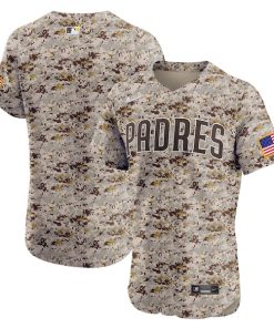 San Diego Padres Nike Alternate Vapor Premier Elite Patch Jersey - Brown