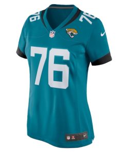 Alternative view of Ezra Cleveland Jacksonville Jaguars Nike Women's  Game Jersey -  Teal