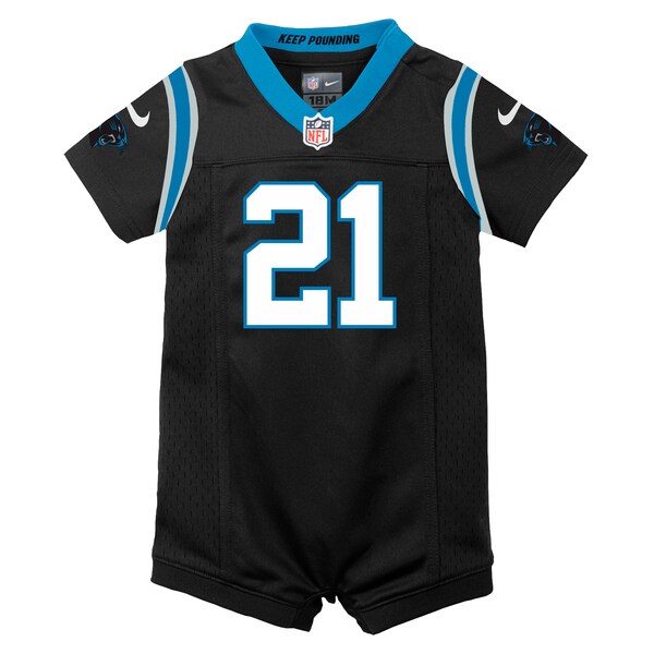 Jeremy Chinn Carolina Panthers Nike Newborn Romper Game Jersey - Black - Image 2