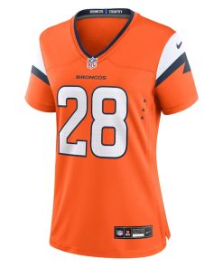 Alternative view of Tyler Badie Denver Broncos Nike Women's Team Game Jersey -  Orange