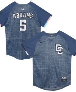 CJ Abrams Washington Nationals Nike Preschool City Connect 2025 Limited Jersey - Blue