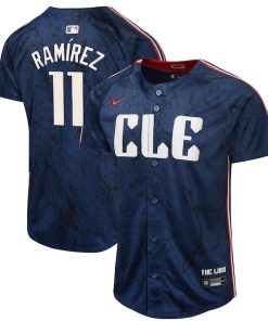 Jose Ramirez Cleveland Guardians Nike Youth 2024 City Connect Limited Jersey - Navy