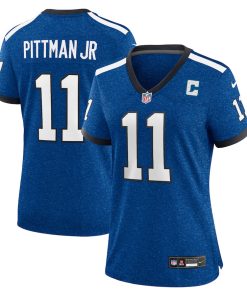 Michael Pittman Jr. Indianapolis Colts Nike Women's Indiana Nights Alternate Game Jersey - Royal