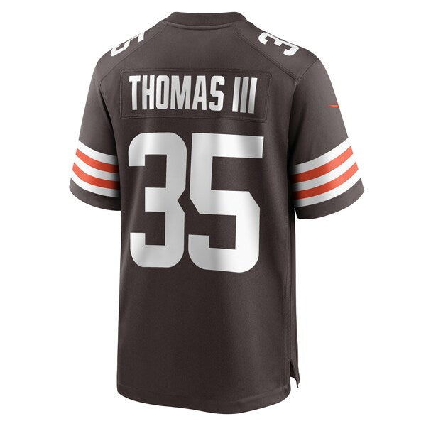 Charlie Thomas Cleveland Browns Nike Team Game Jersey - Brown - Image 3