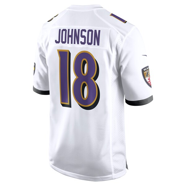 Diontae Johnson Baltimore Ravens Nike Player Game Jersey - White - Image 3