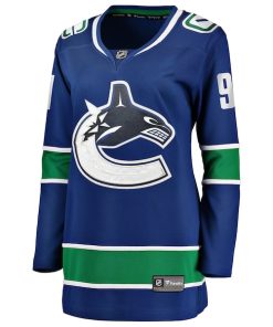 Alternative view of Evander Kane Vancouver Canucks  Women's Home Breakaway Player Jersey - Blue