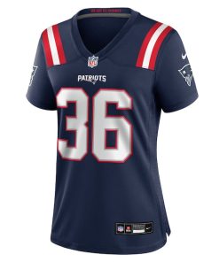 Alternative view of Andres Borregales New England Patriots Nike Women's Team Game Jersey -  Navy