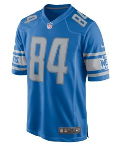 Alternative view of Daurice Fountain Detroit Lions Nike Team Game Jersey -  Blue