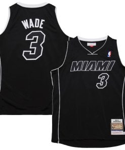 Dwyane Wade Miami Heat  2011/12 Hardwood Classics Authentic Jersey - Black